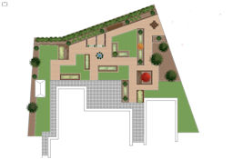 Angular Garden Design Plan