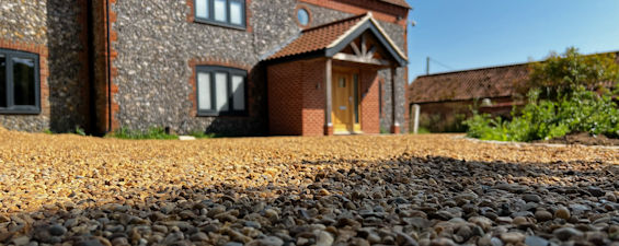 Permeable gravel driveways